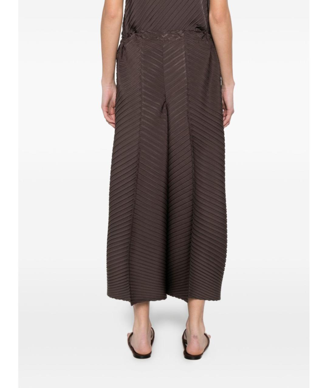 ISSEY MIYAKE Коричневые полиэстеровые кюлоты, фото 4