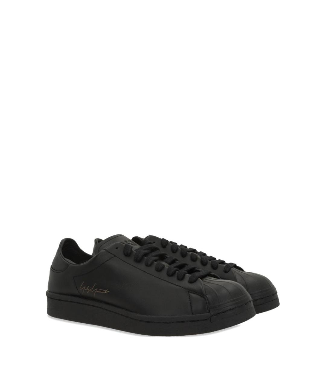 Y-3 Черные низкие кроссовки / кеды, фото 2