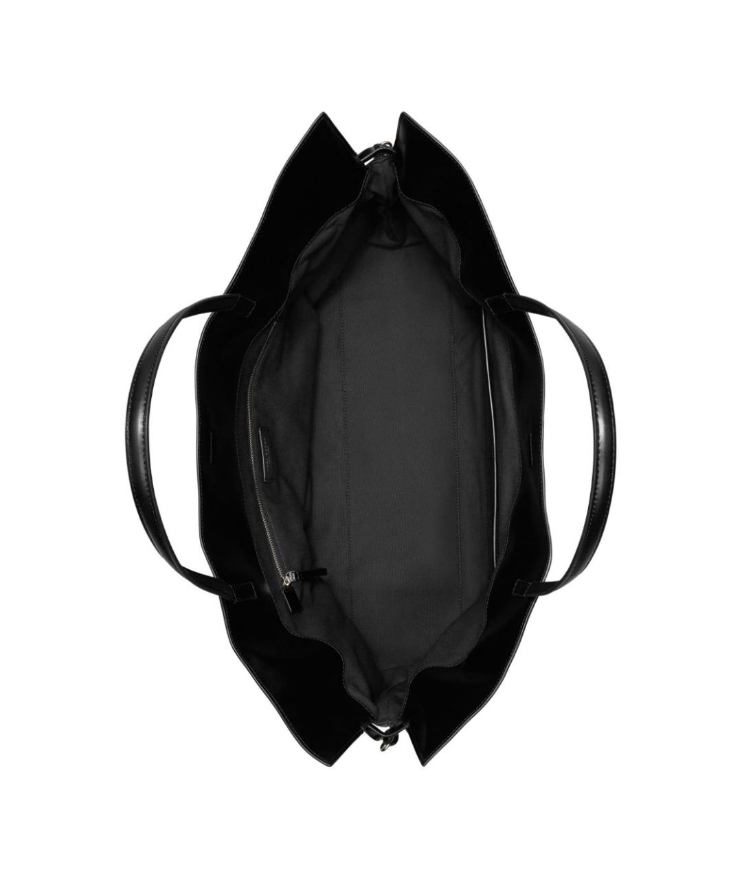 TORY BURCH Черная сумка тоут из искусственной кожи, фото 4