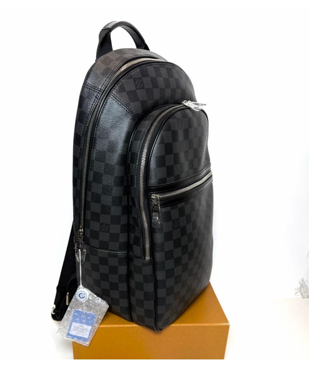 LOUIS VUITTON Черный рюкзак, фото 4