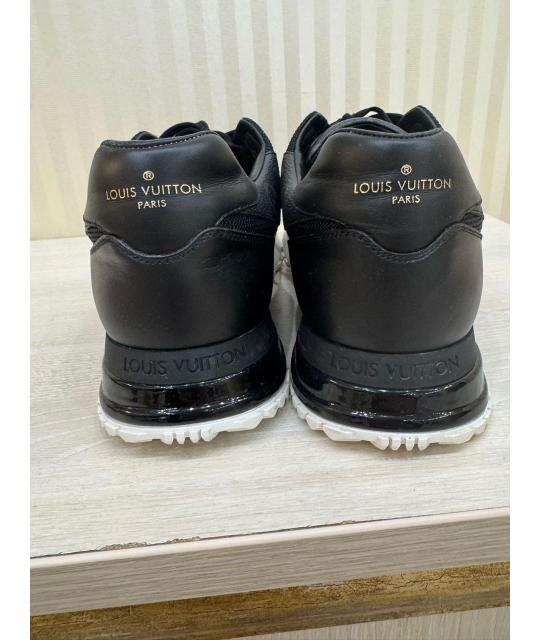 LOUIS VUITTON Черные текстильные низкие кроссовки / кеды, фото 5