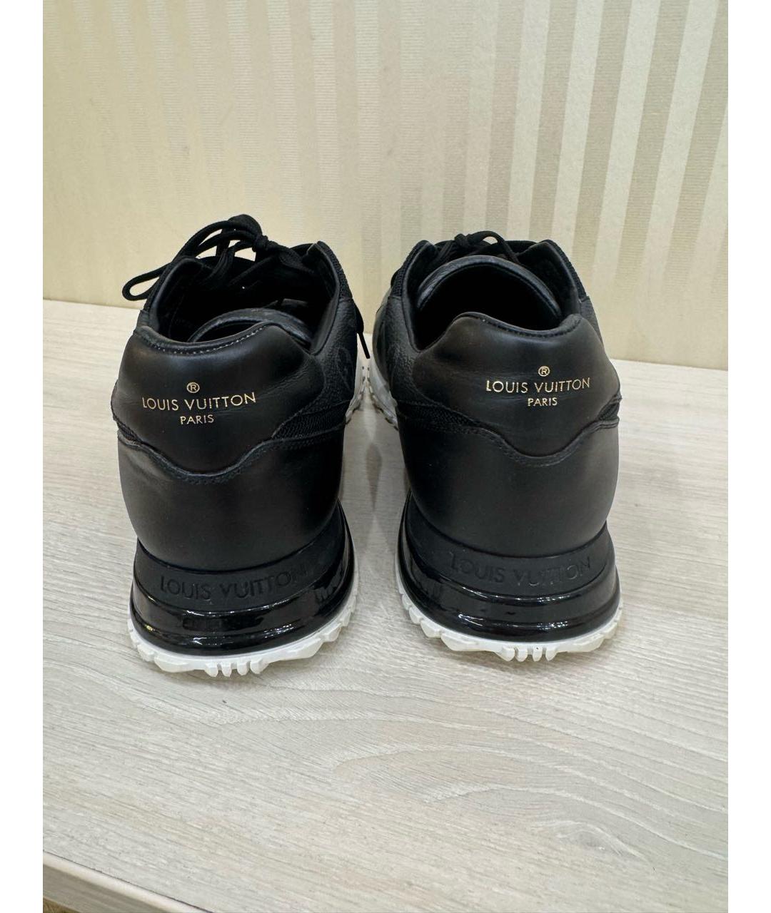LOUIS VUITTON Черные текстильные низкие кроссовки / кеды, фото 2