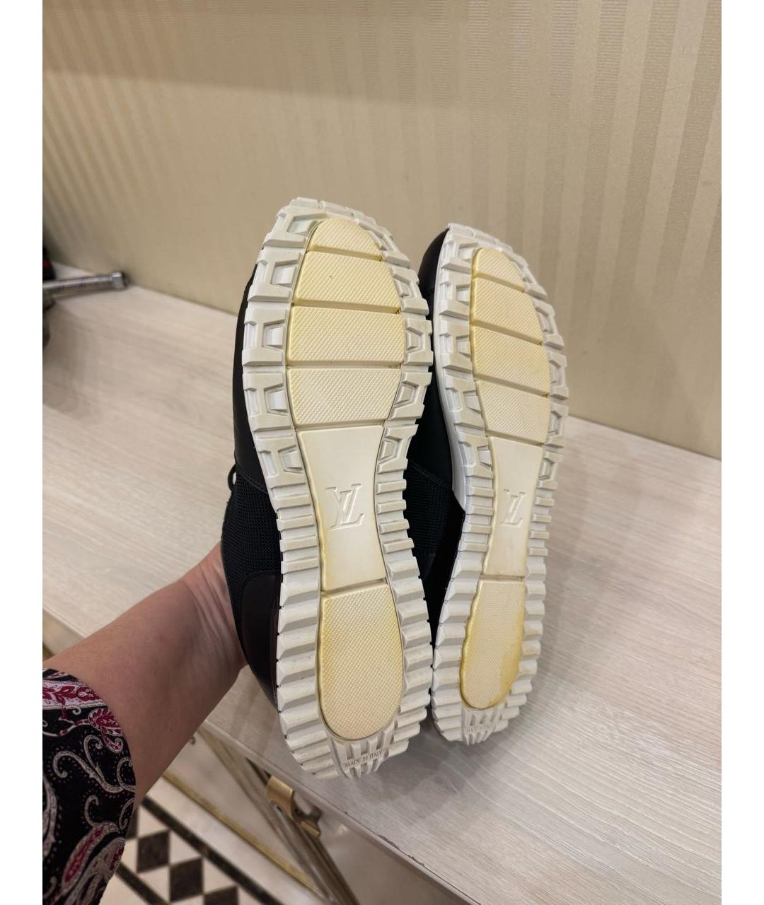 LOUIS VUITTON Черные текстильные низкие кроссовки / кеды, фото 7