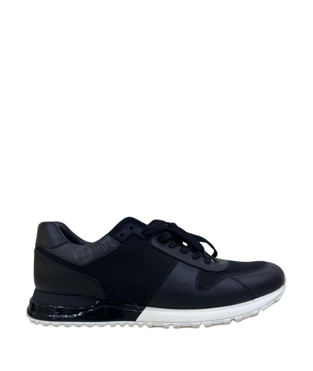 LOUIS VUITTON Черные текстильные низкие кроссовки / кеды, фото 1