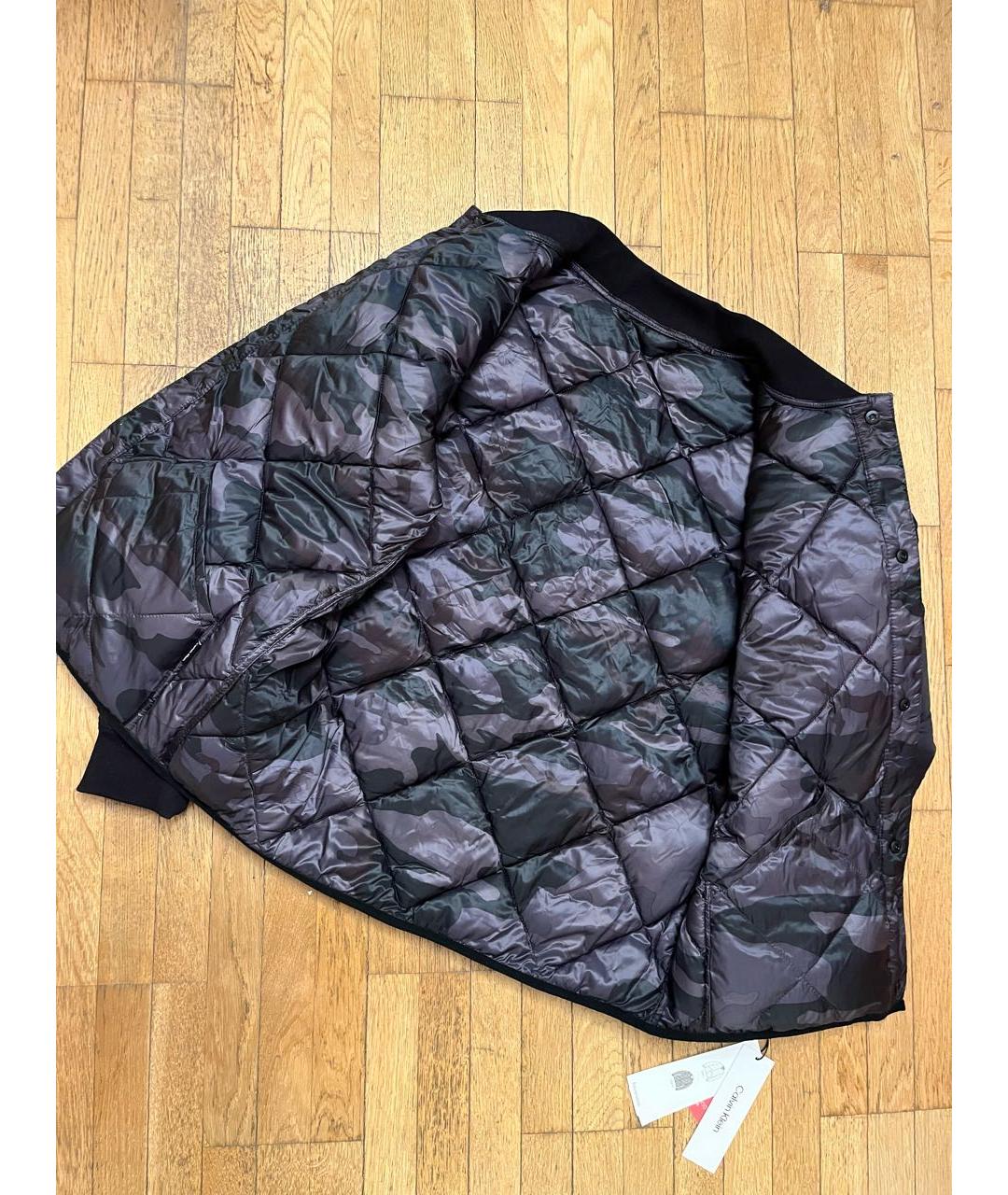 CALVIN KLEIN Черная синтетическая куртка, фото 2