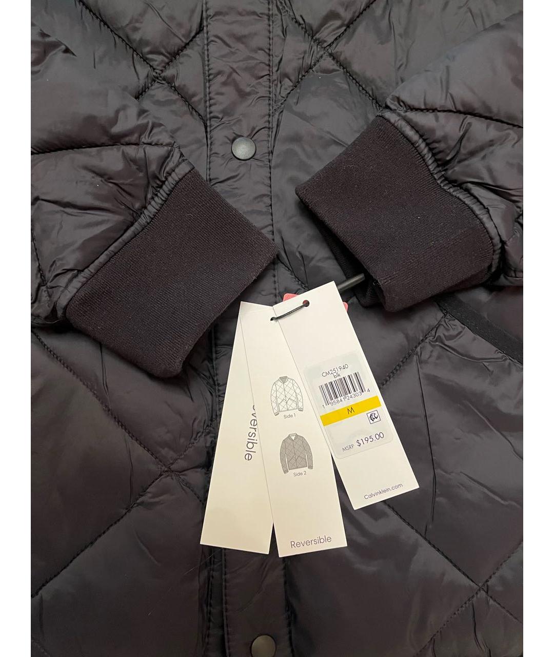 CALVIN KLEIN Черная синтетическая куртка, фото 3