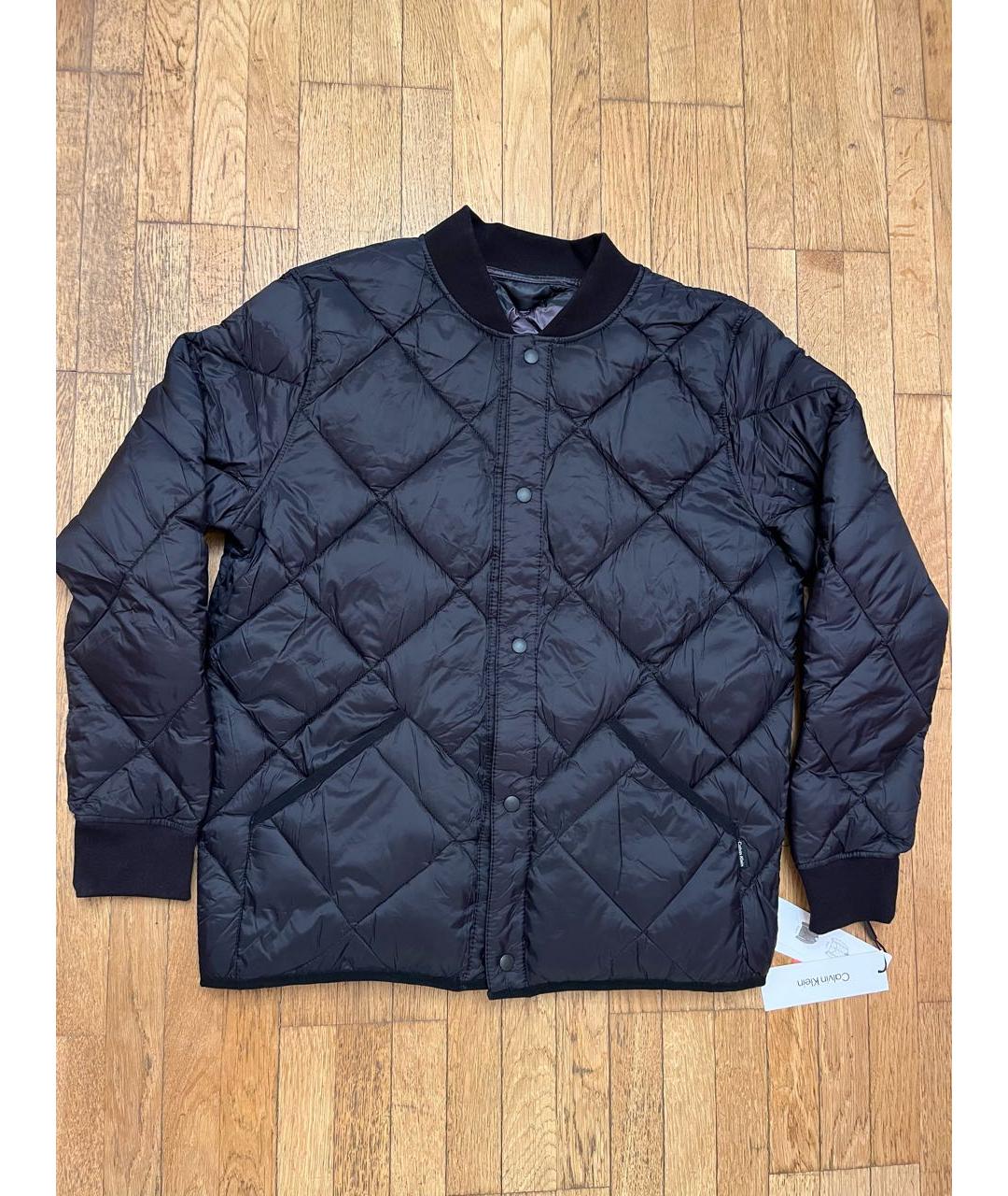 CALVIN KLEIN Черная синтетическая куртка, фото 9