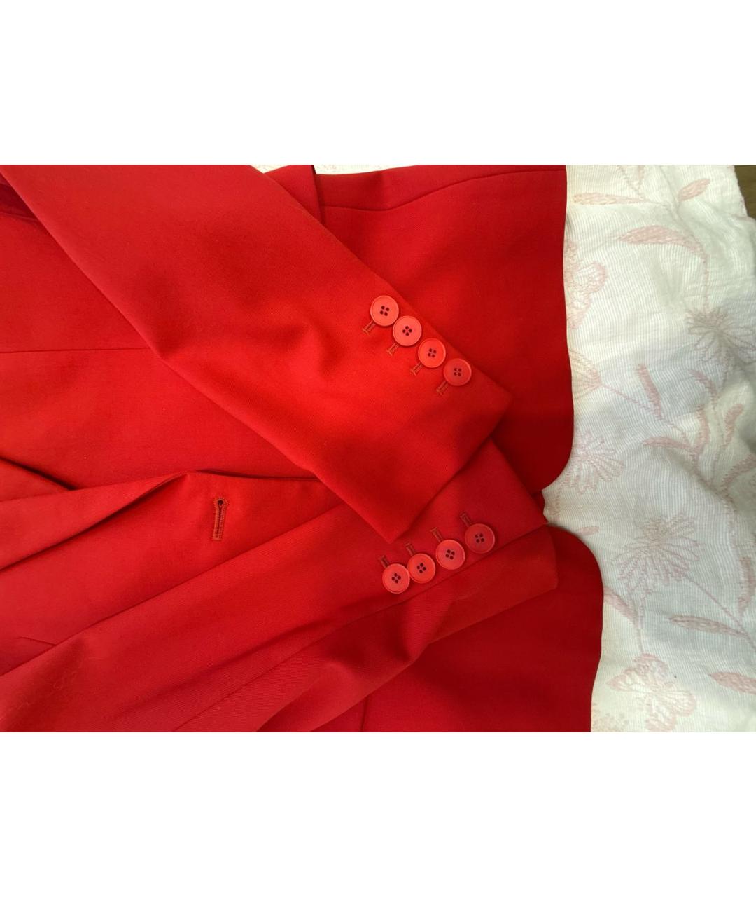 STELLA MCCARTNEY Красный шерстяной жакет/пиджак, фото 6