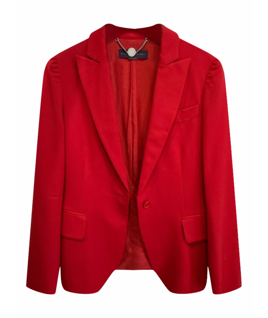 STELLA MCCARTNEY Красный шерстяной жакет/пиджак, фото 1