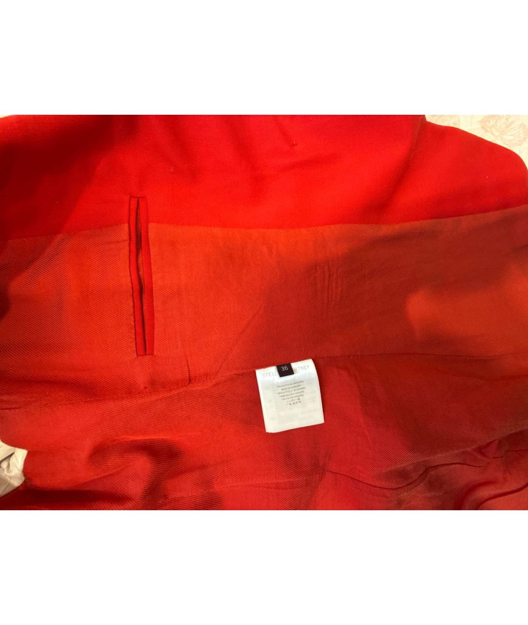 STELLA MCCARTNEY Красный шерстяной жакет/пиджак, фото 4