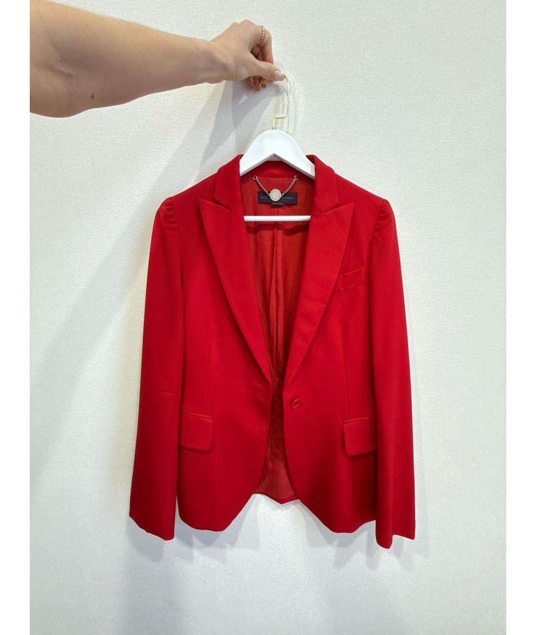 STELLA MCCARTNEY Красный шерстяной жакет/пиджак, фото 7