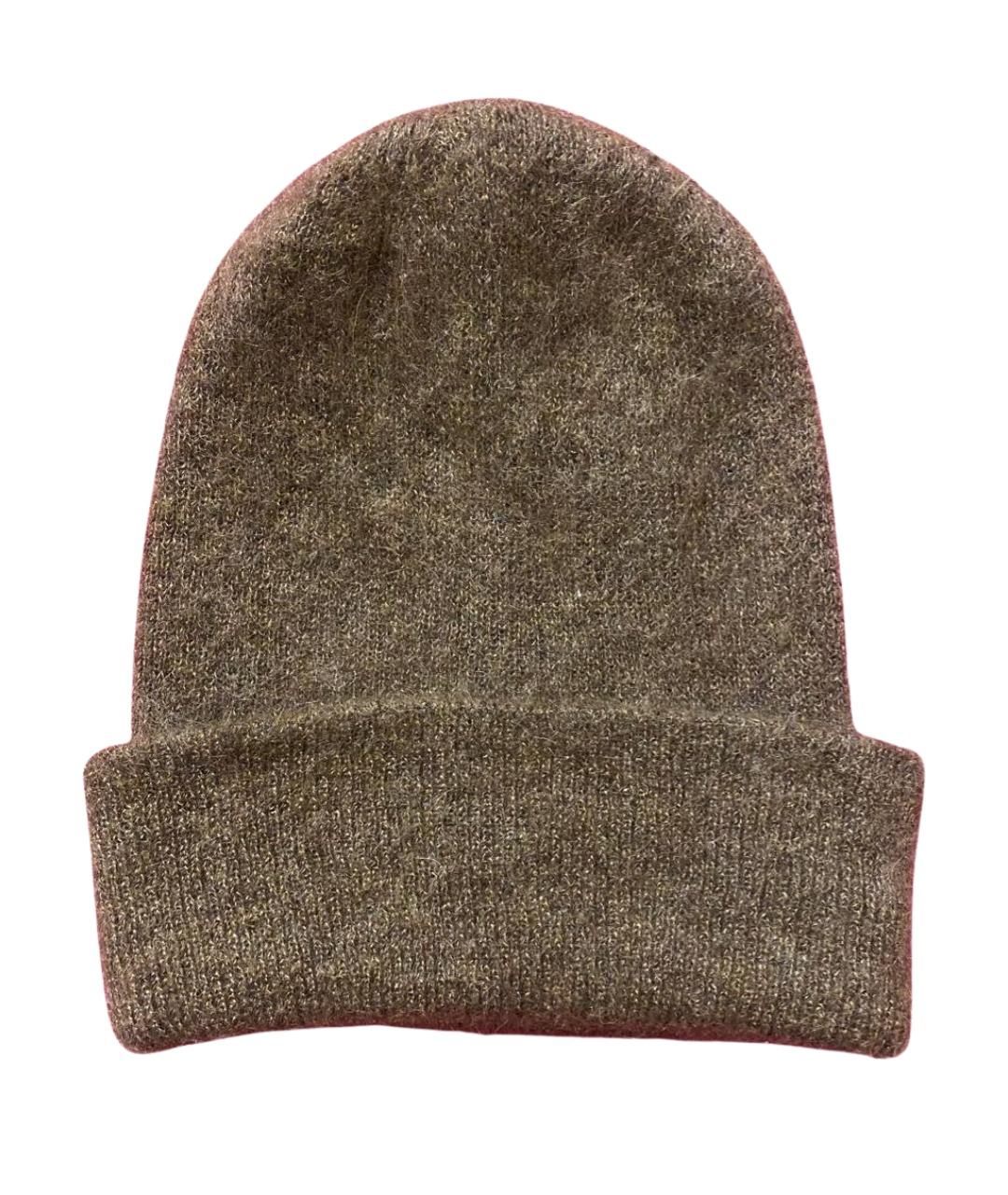 BRUNELLO CUCINELLI Антрацитовая шерстяная шапка, фото 1