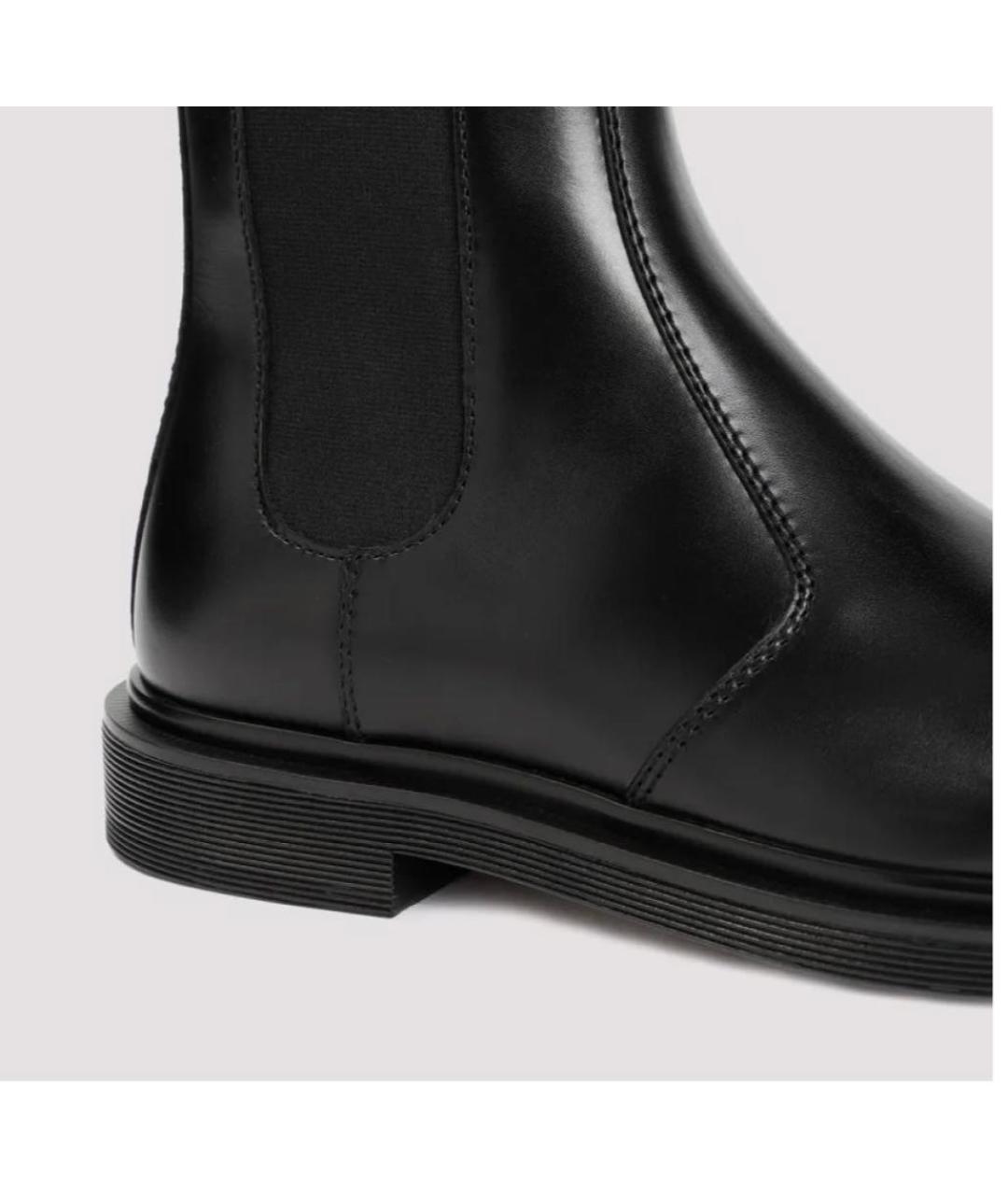 THE ROW Черные кожаные ботинки, фото 4