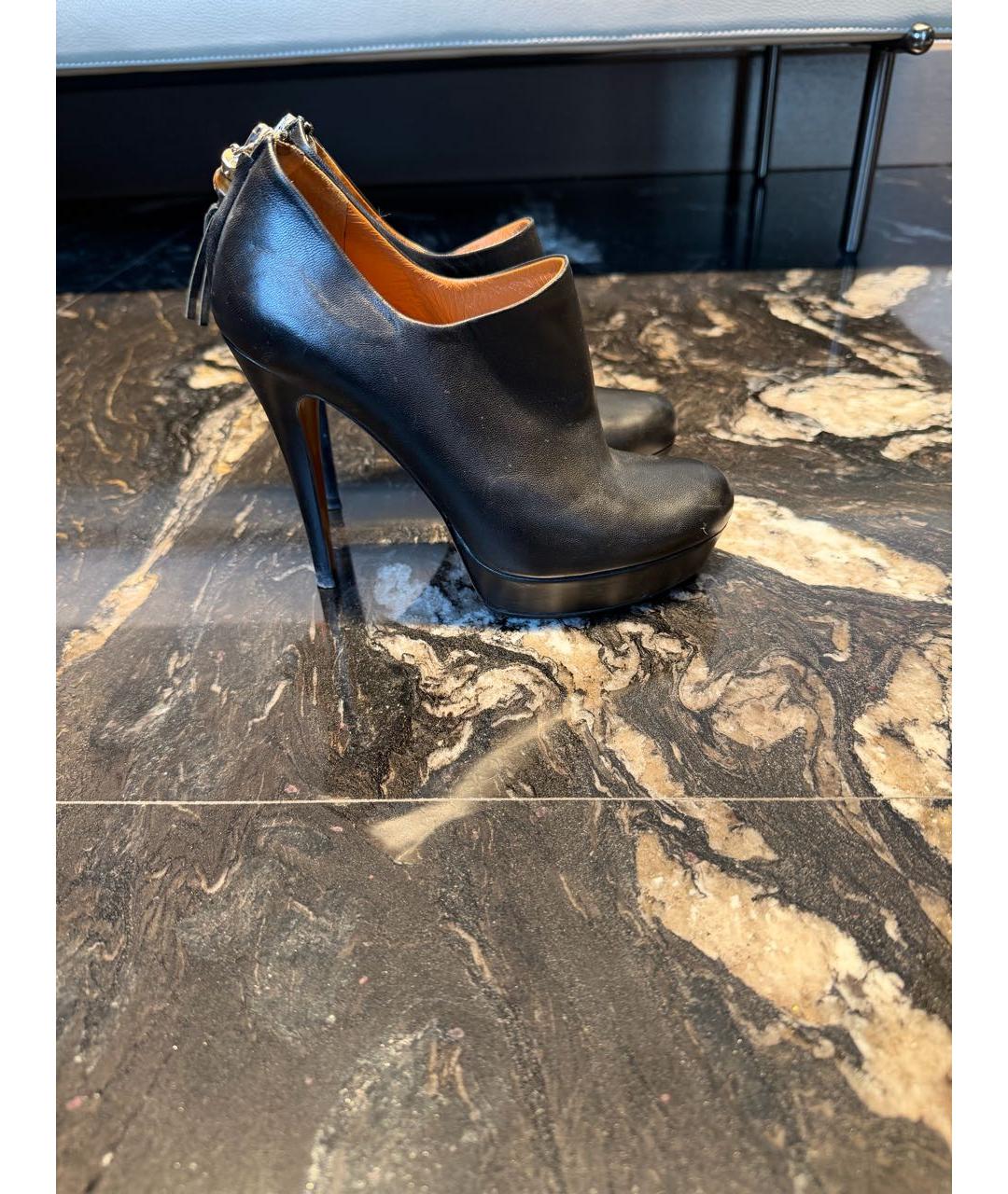 GUCCI Черные кожаные ботильоны, фото 5