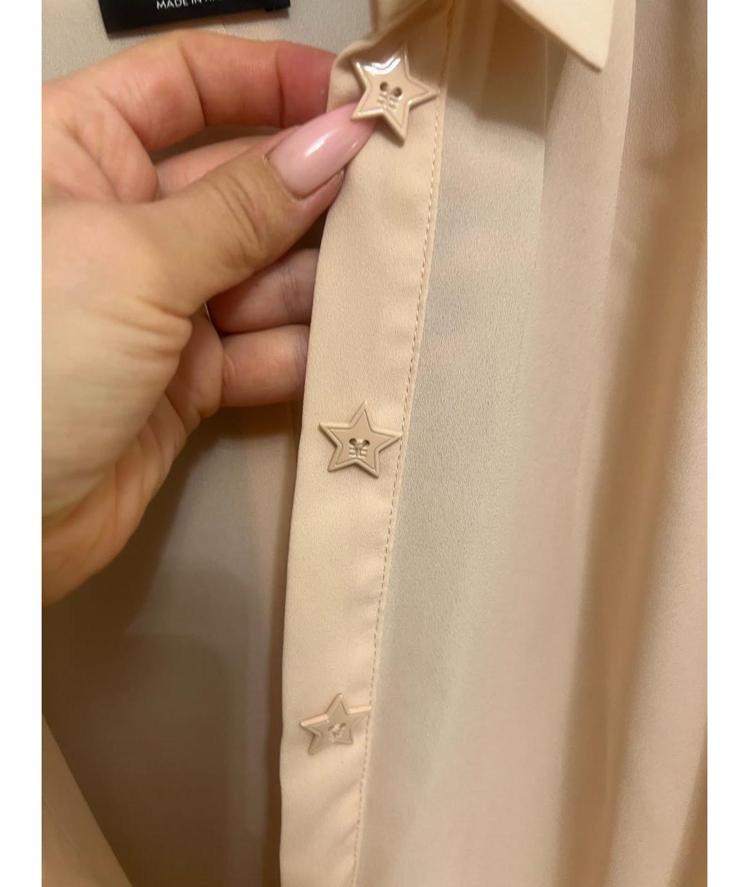 ELISABETTA FRANCHI Коралловая полиэстеровая блузы, фото 4