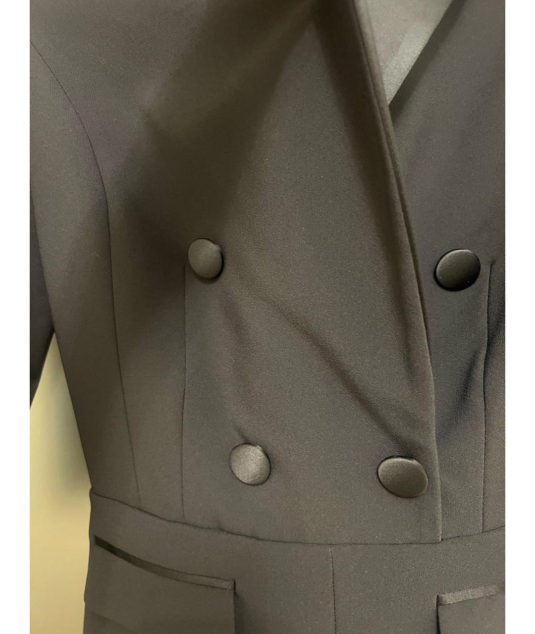 ELISABETTA FRANCHI Черный полиэстеровый комбинезон, фото 6