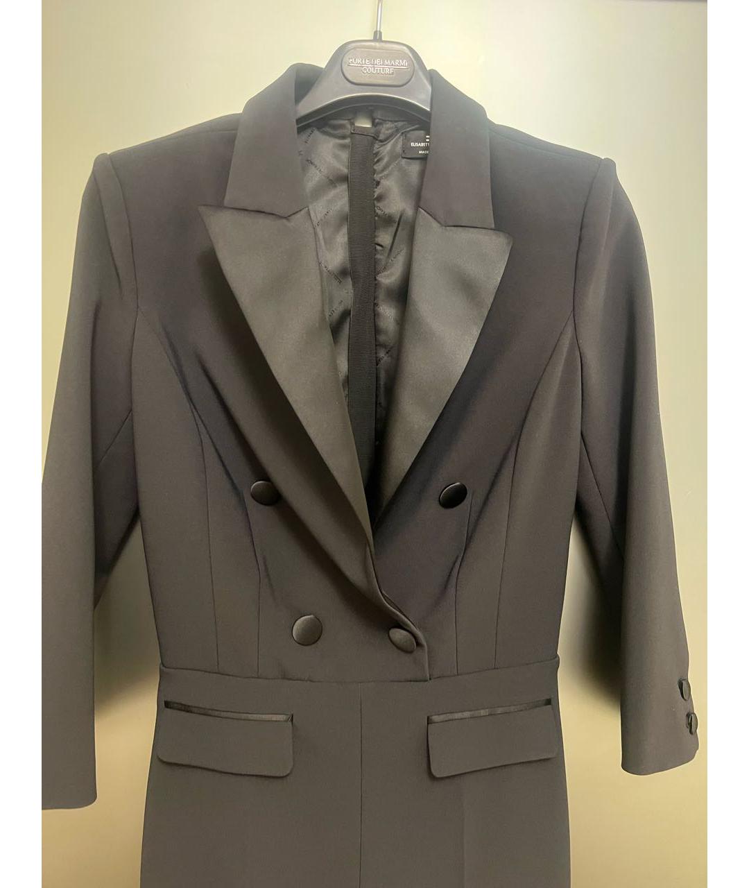 ELISABETTA FRANCHI Черный полиэстеровый комбинезон, фото 8