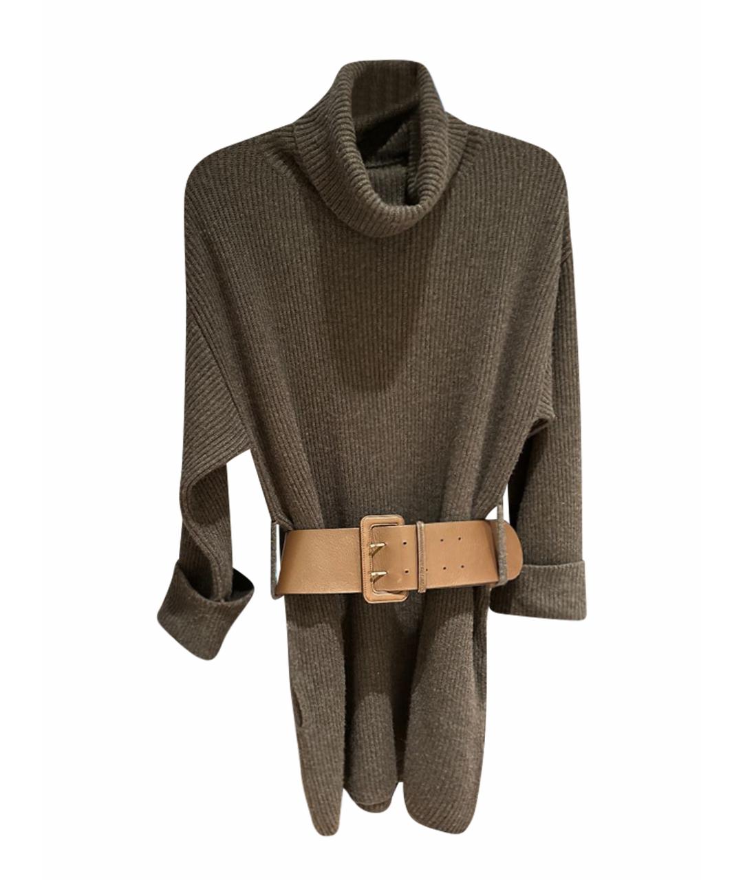 BRUNELLO CUCINELLI Антрацитовое кашемировое платье, фото 1