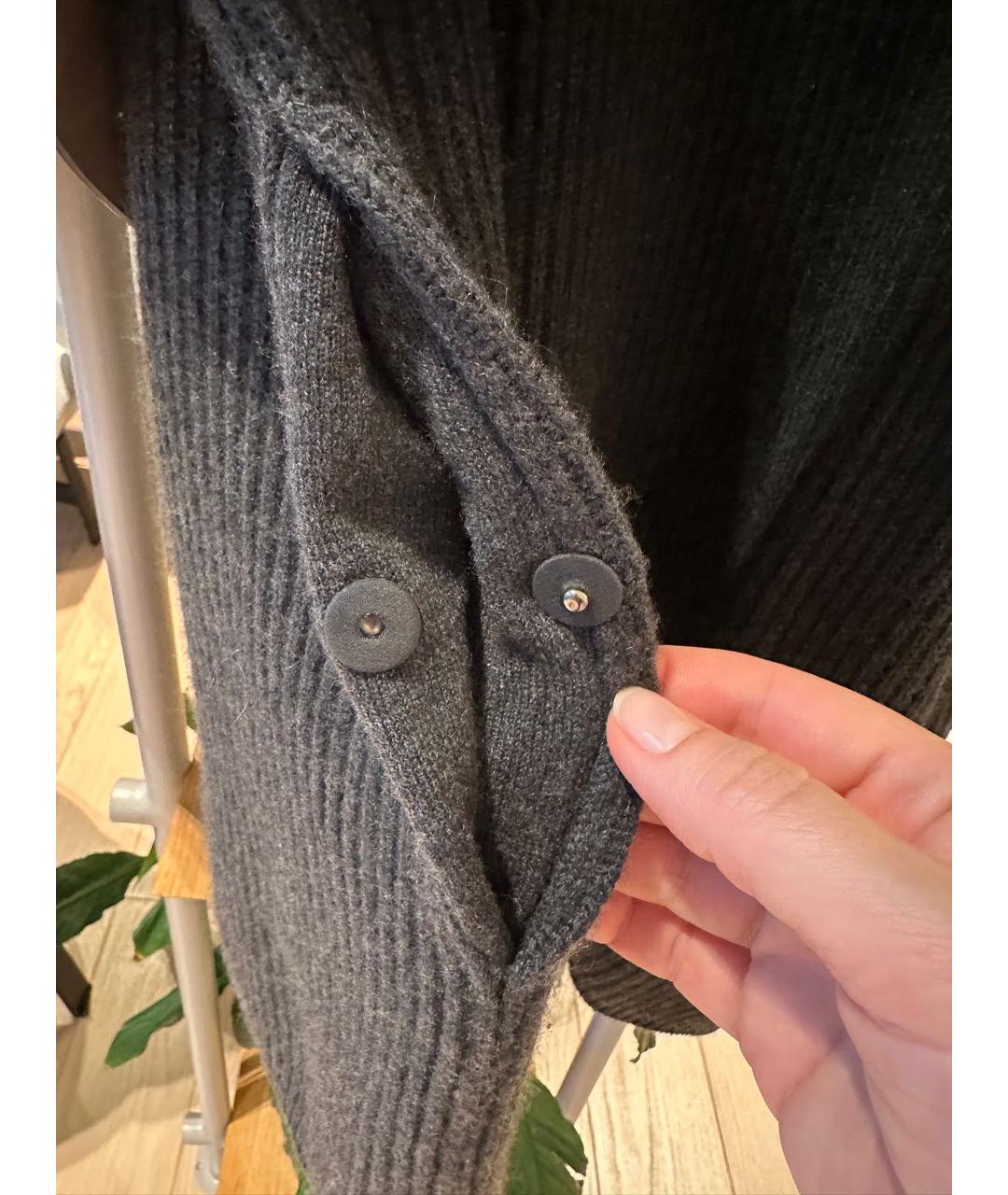 BRUNELLO CUCINELLI Антрацитовое кашемировое платье, фото 4