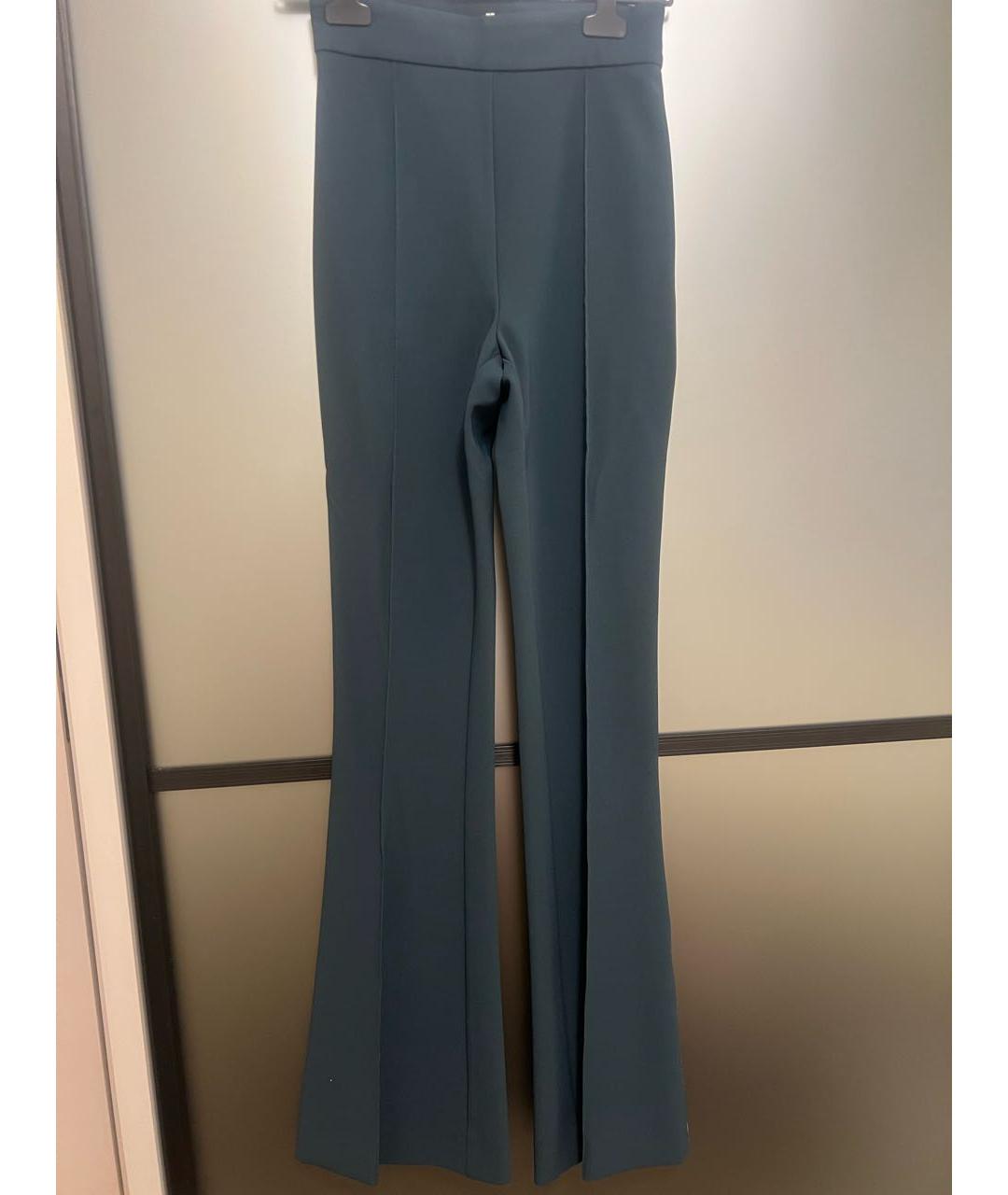 ELISABETTA FRANCHI Антрацитовые полиэстеровые брюки широкие, фото 9