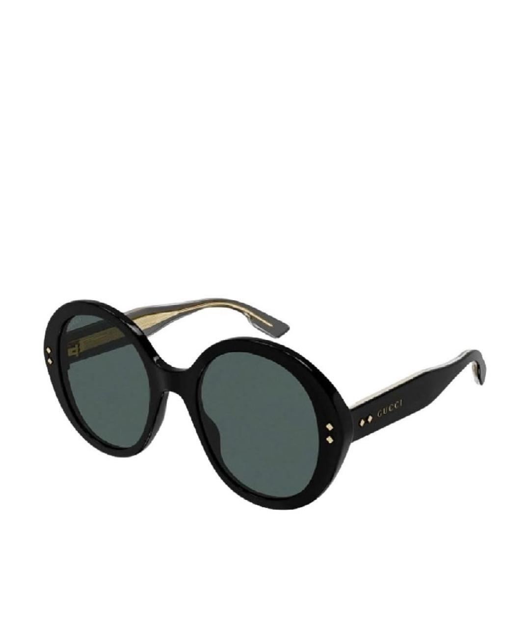 GUCCI Черные пластиковые солнцезащитные очки, фото 1