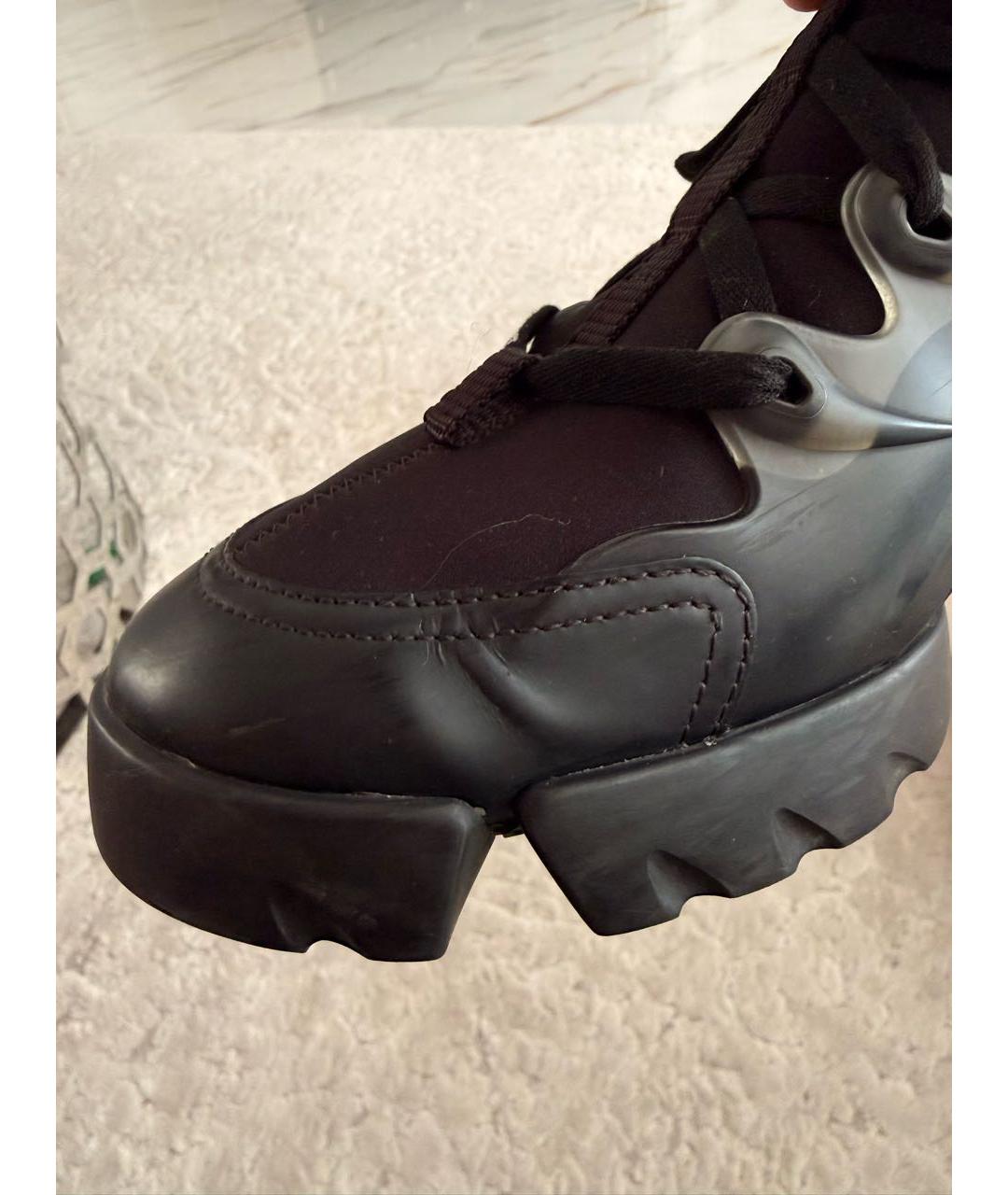 CHRISTIAN DIOR Черные неопреновые кроссовки, фото 5