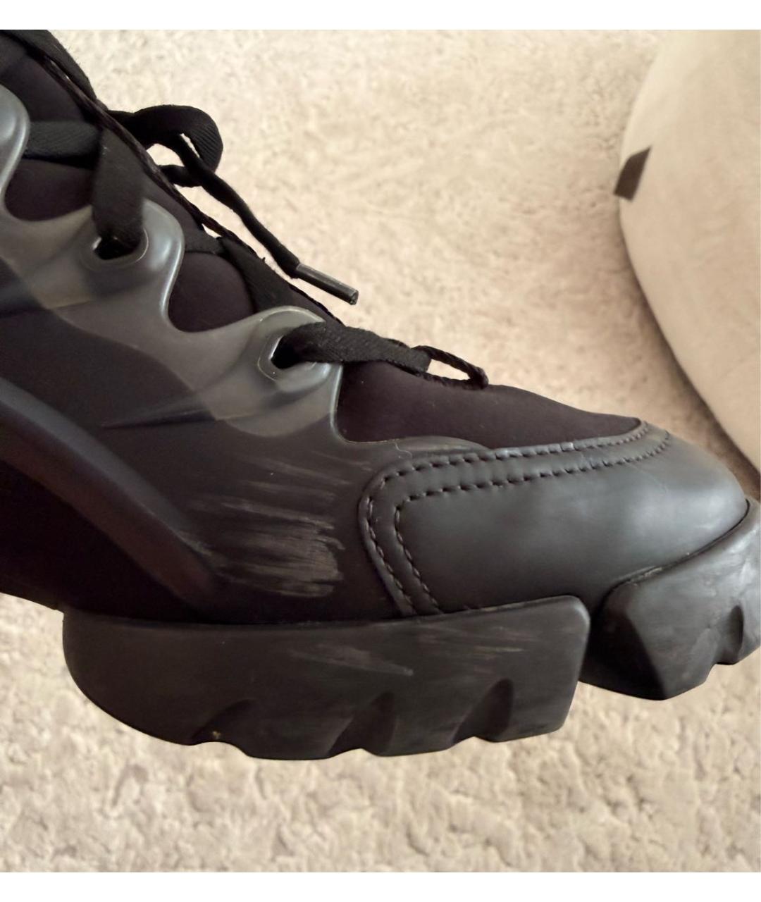 CHRISTIAN DIOR Черные неопреновые кроссовки, фото 8
