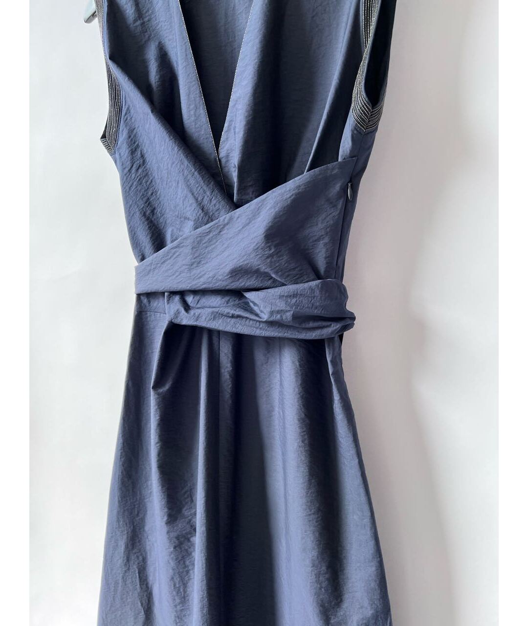 BRUNELLO CUCINELLI Темно-синее повседневное платье, фото 3