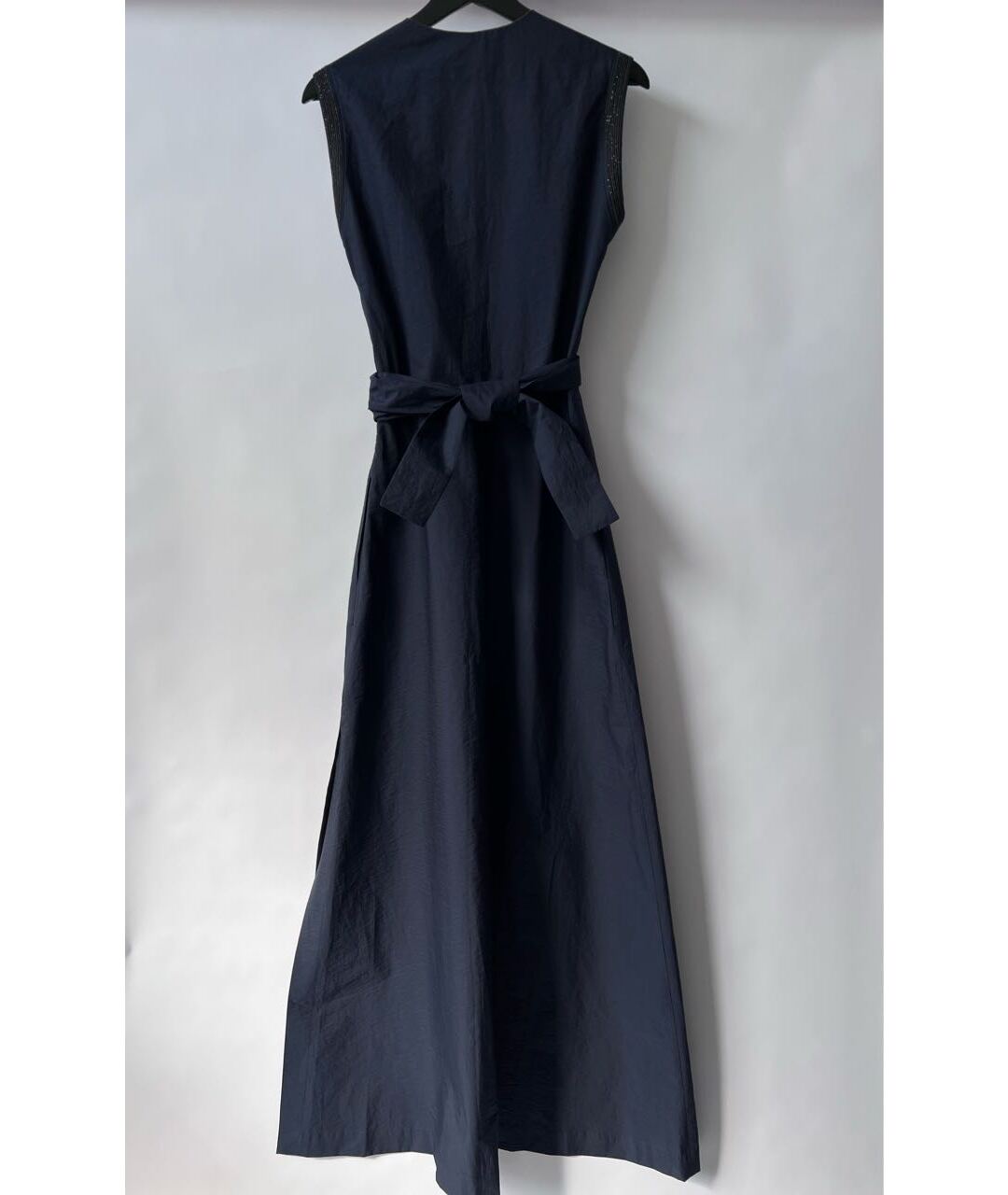 BRUNELLO CUCINELLI Темно-синее повседневное платье, фото 2