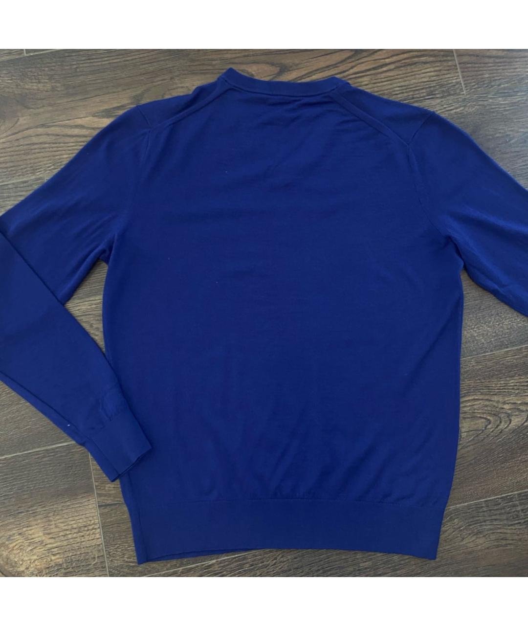 ZZEGNA Синий шерстяной джемпер / свитер, фото 2