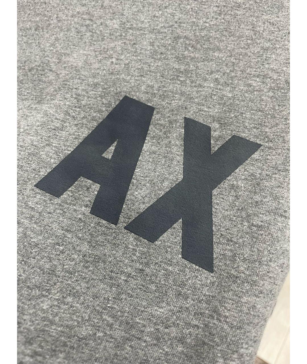 ARMANI EXCHANGE Антрацитовая хлопковая футболка, фото 4