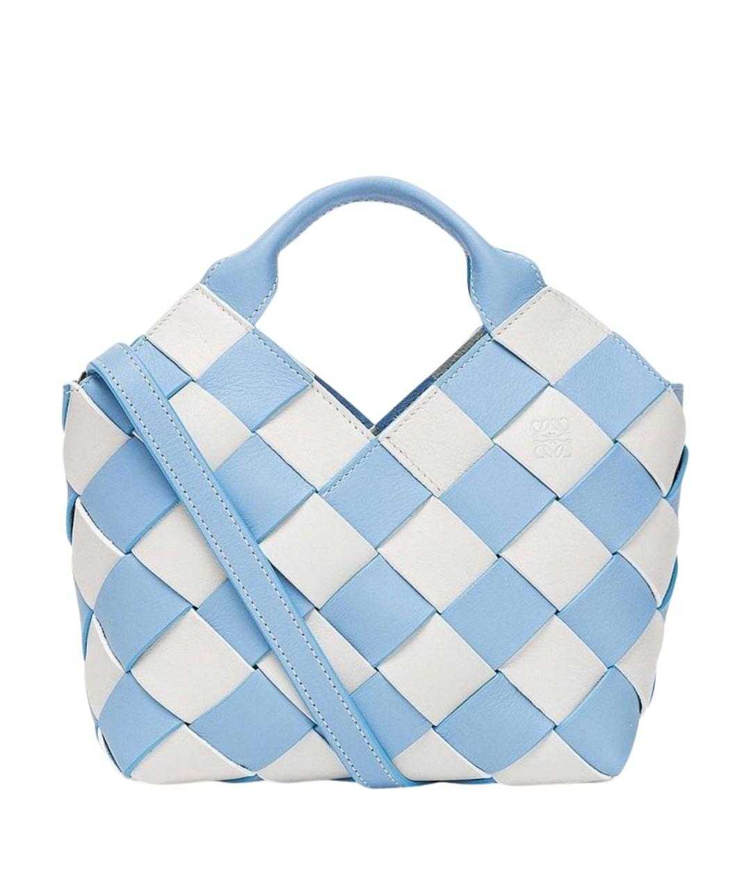 LOEWE Голубая кожаная сумка тоут, фото 1