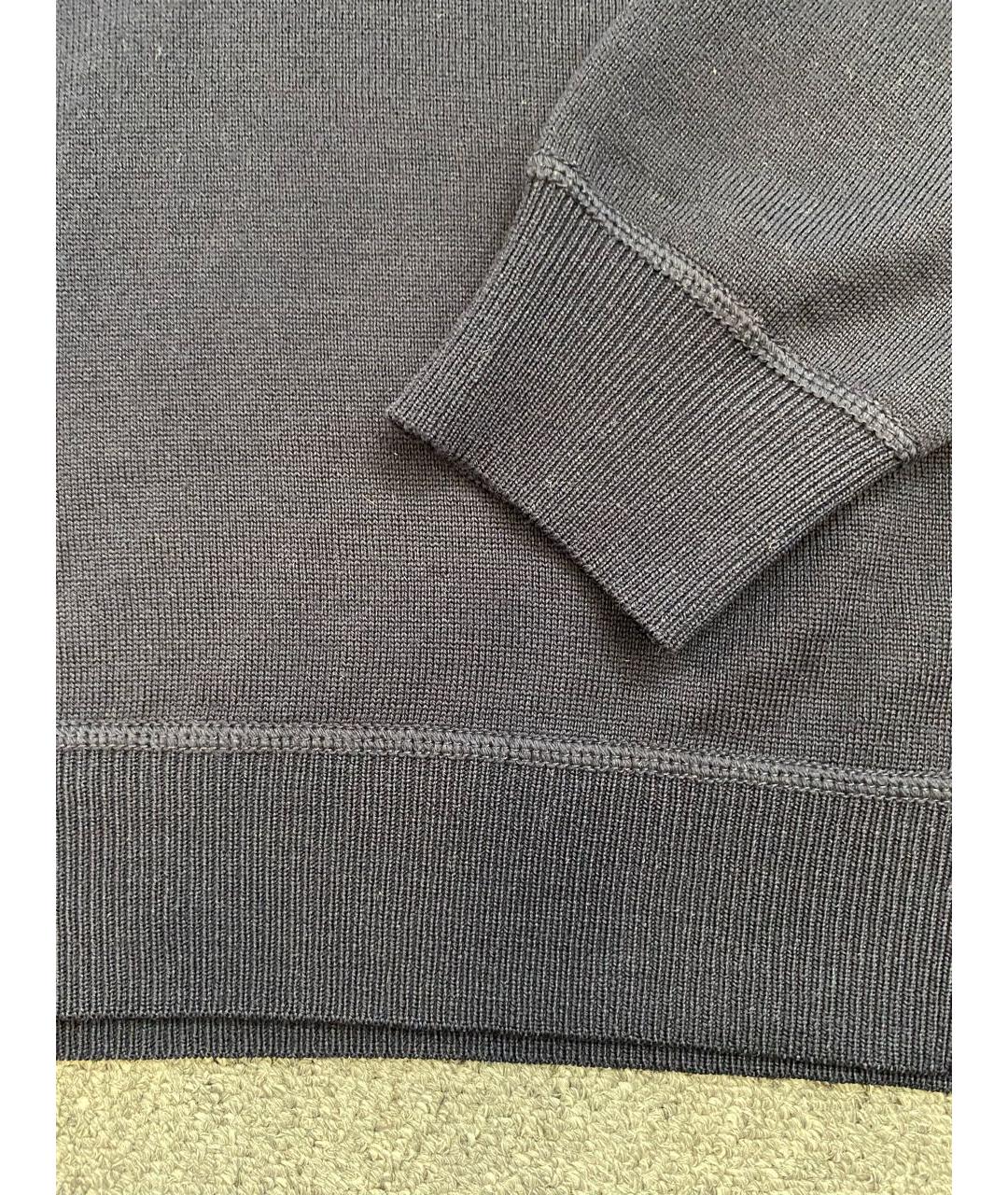 ZZEGNA Темно-синий шерстяной джемпер / свитер, фото 4