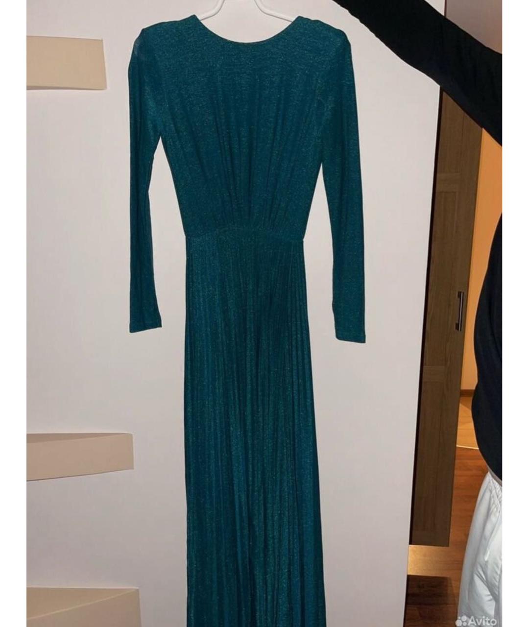 ELISABETTA FRANCHI Зеленые вискозное вечернее платье, фото 2