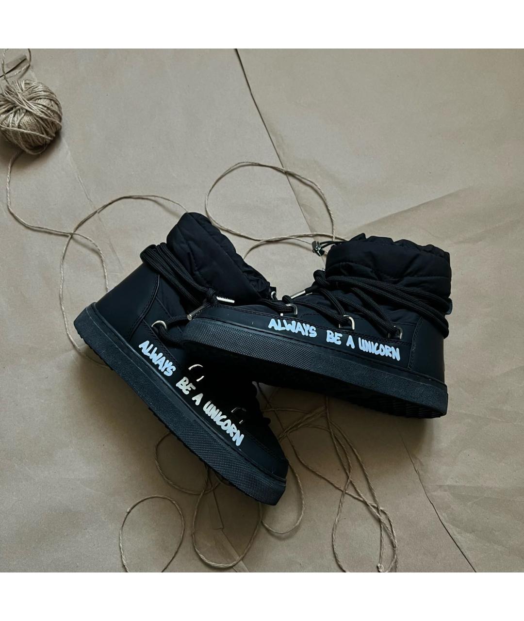 INUIKII Черные резиновые ботинки, фото 7