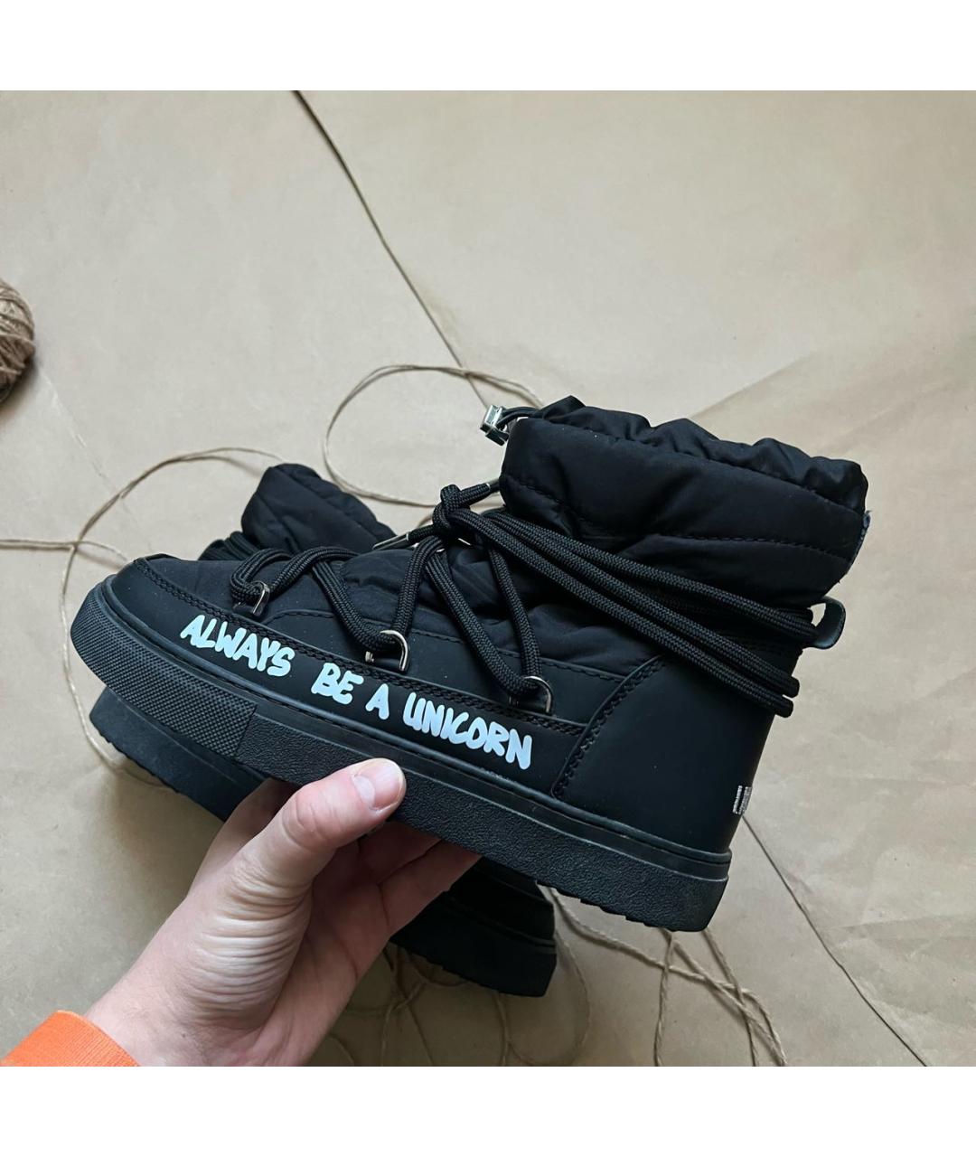 INUIKII Черные резиновые ботинки, фото 2