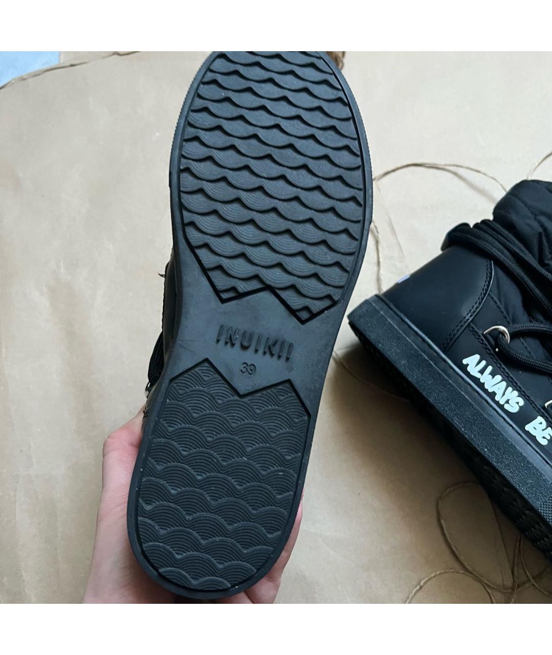 INUIKII Черные резиновые ботинки, фото 6