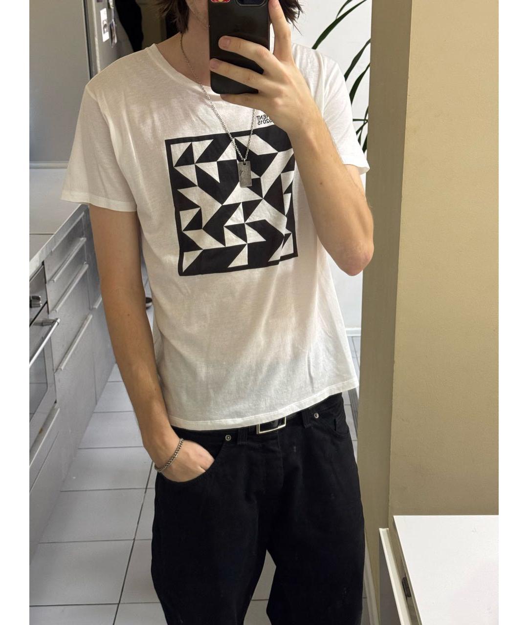 SAINT LAURENT Белая хлопковая футболка, фото 4