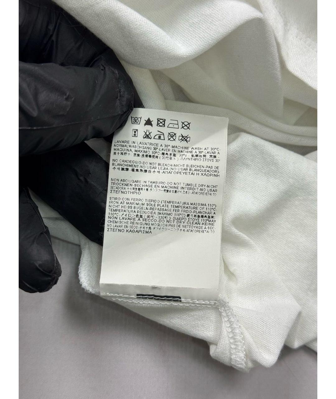 SAINT LAURENT Белая хлопковая футболка, фото 8