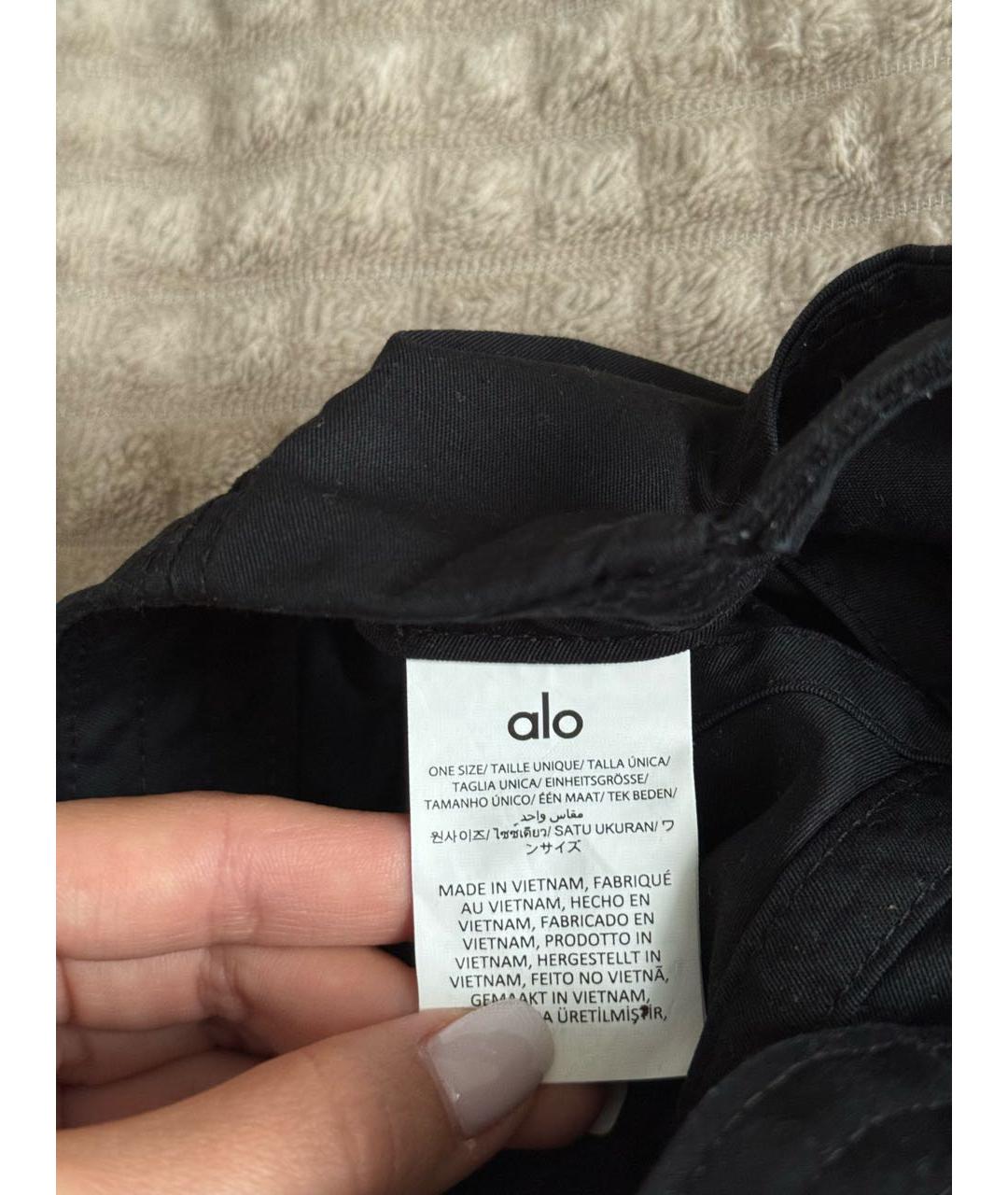 ALO YOGA Темно-синяя хлопковая кепка, фото 3