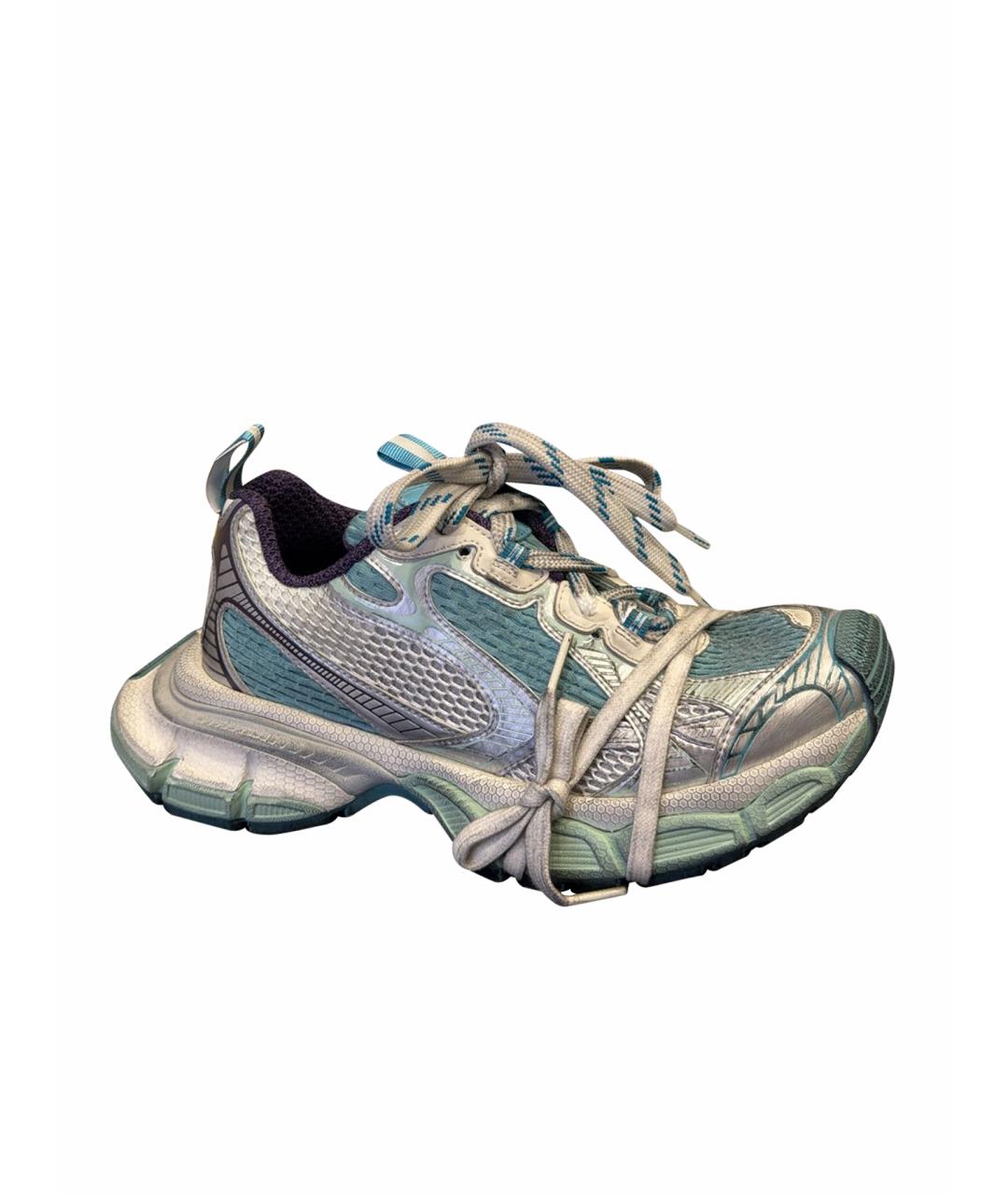 BALENCIAGA Голубые кроссовки, фото 1