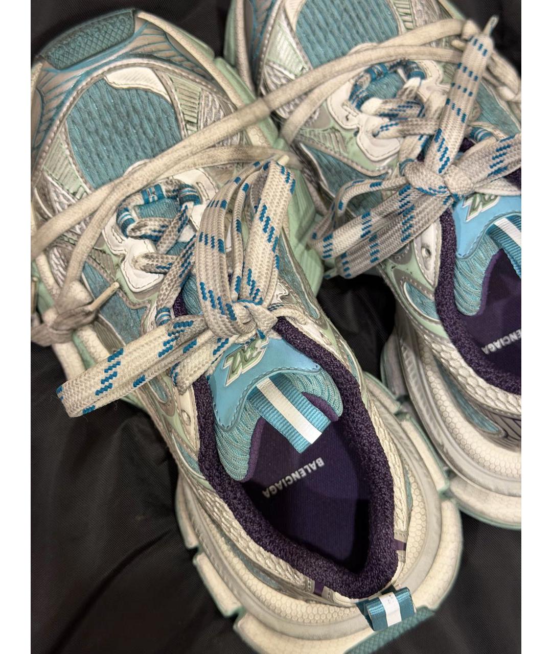 BALENCIAGA Голубые кроссовки, фото 2