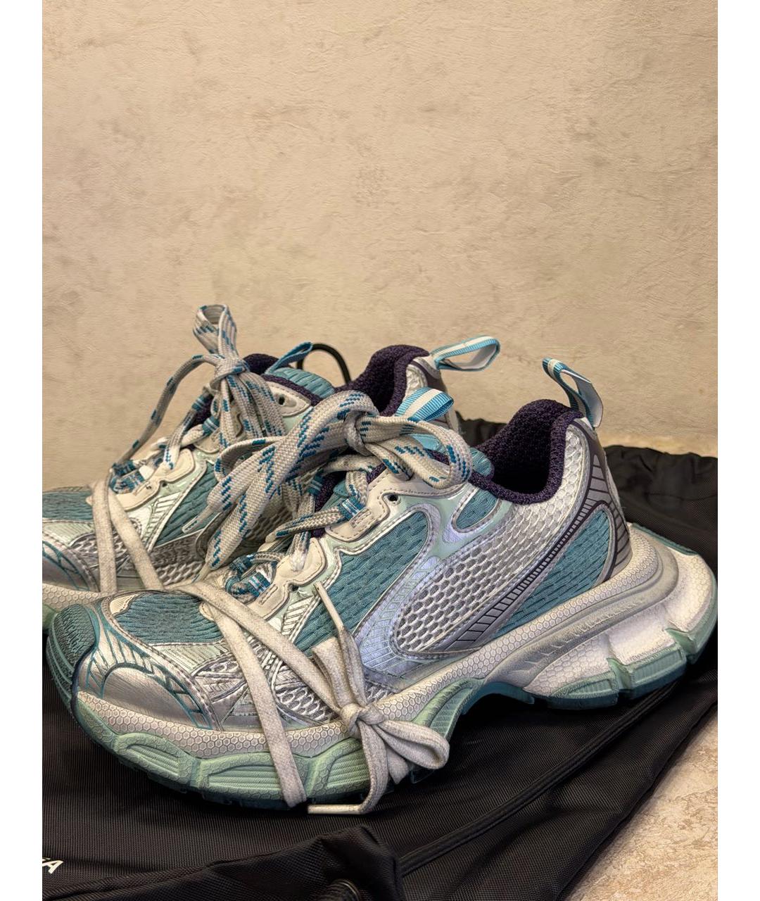 BALENCIAGA Голубые кроссовки, фото 8