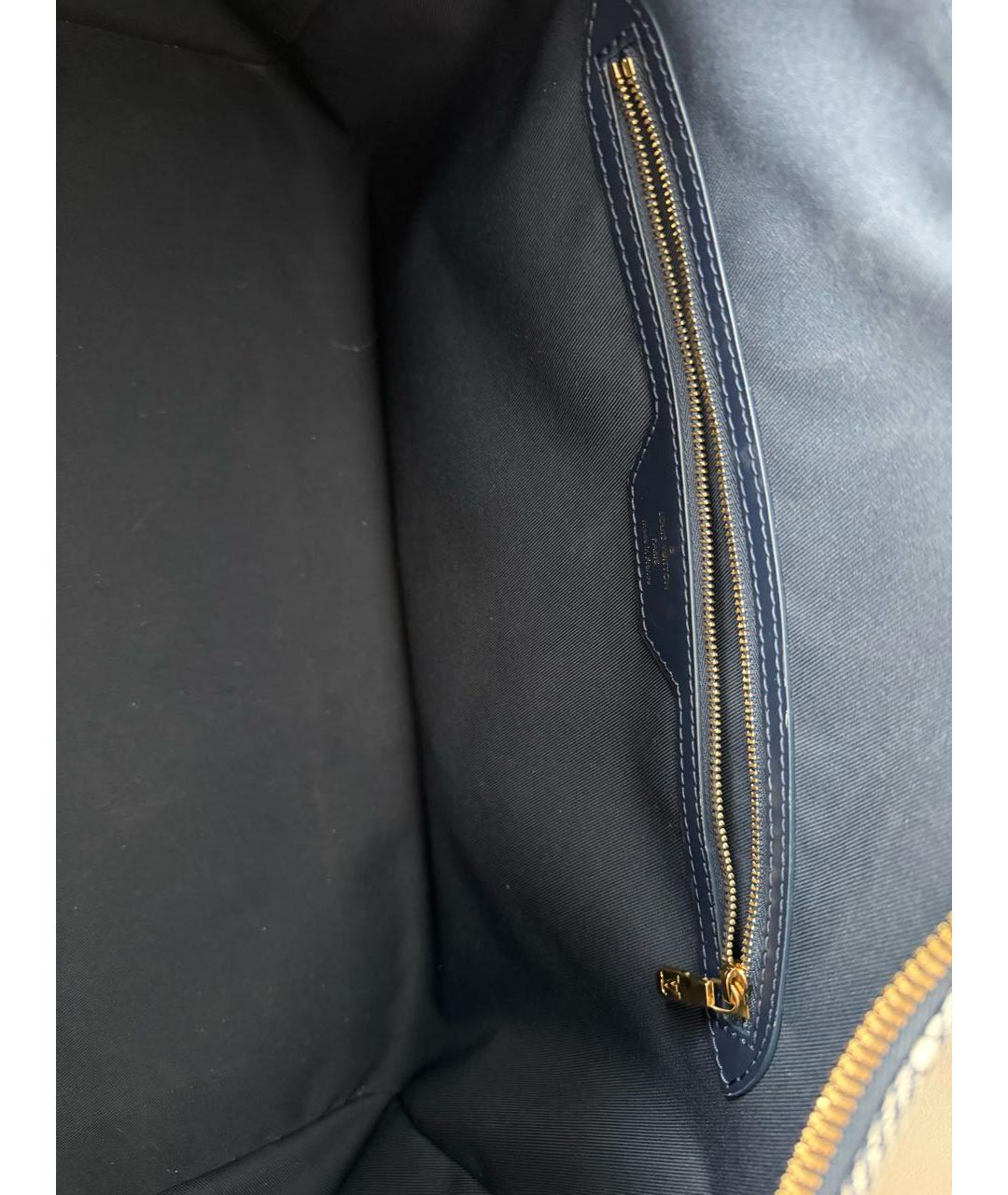 LOUIS VUITTON Голубая деним дорожная/спортивная сумка, фото 5