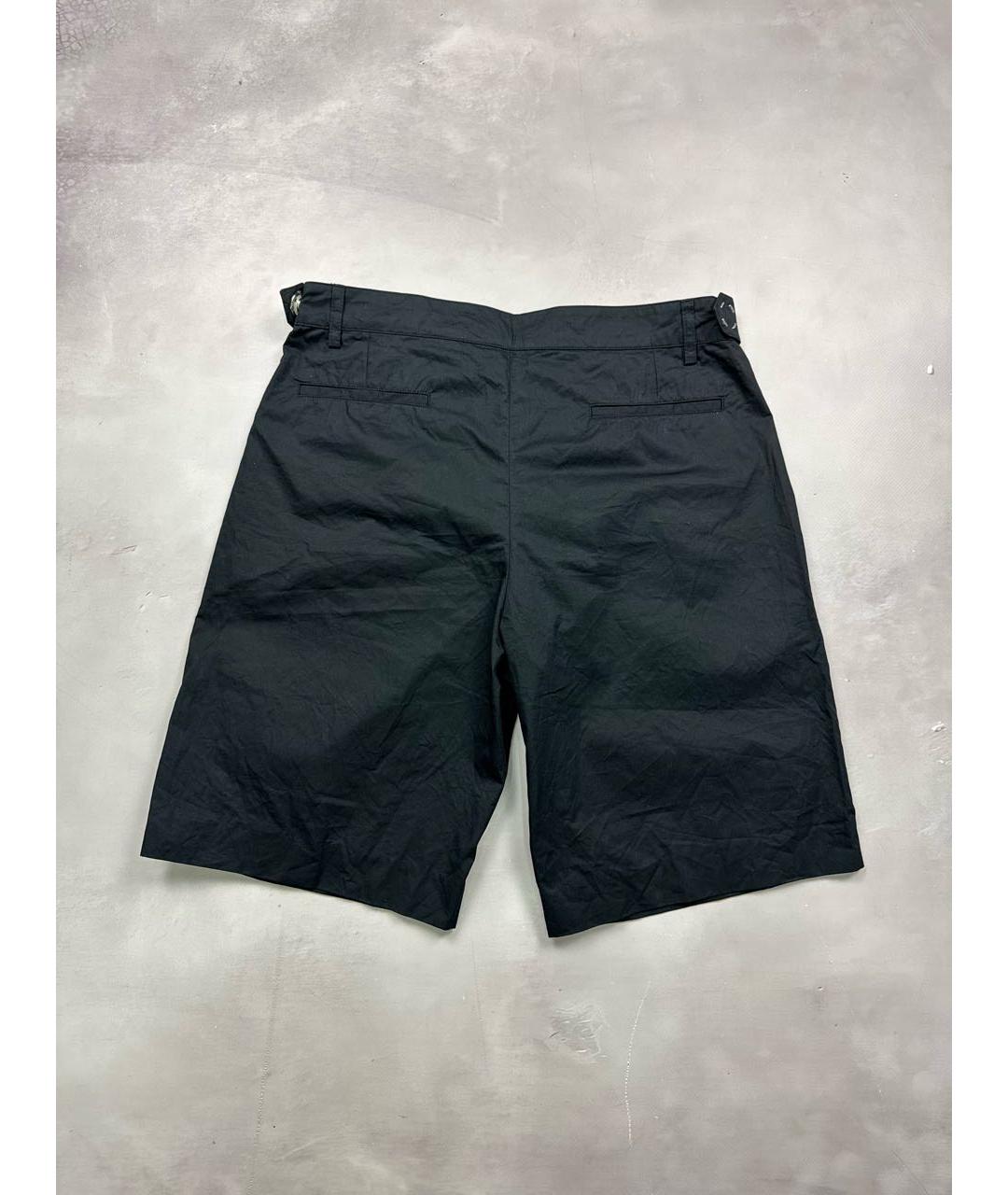 RAF SIMONS Черные хлопковые шорты, фото 2