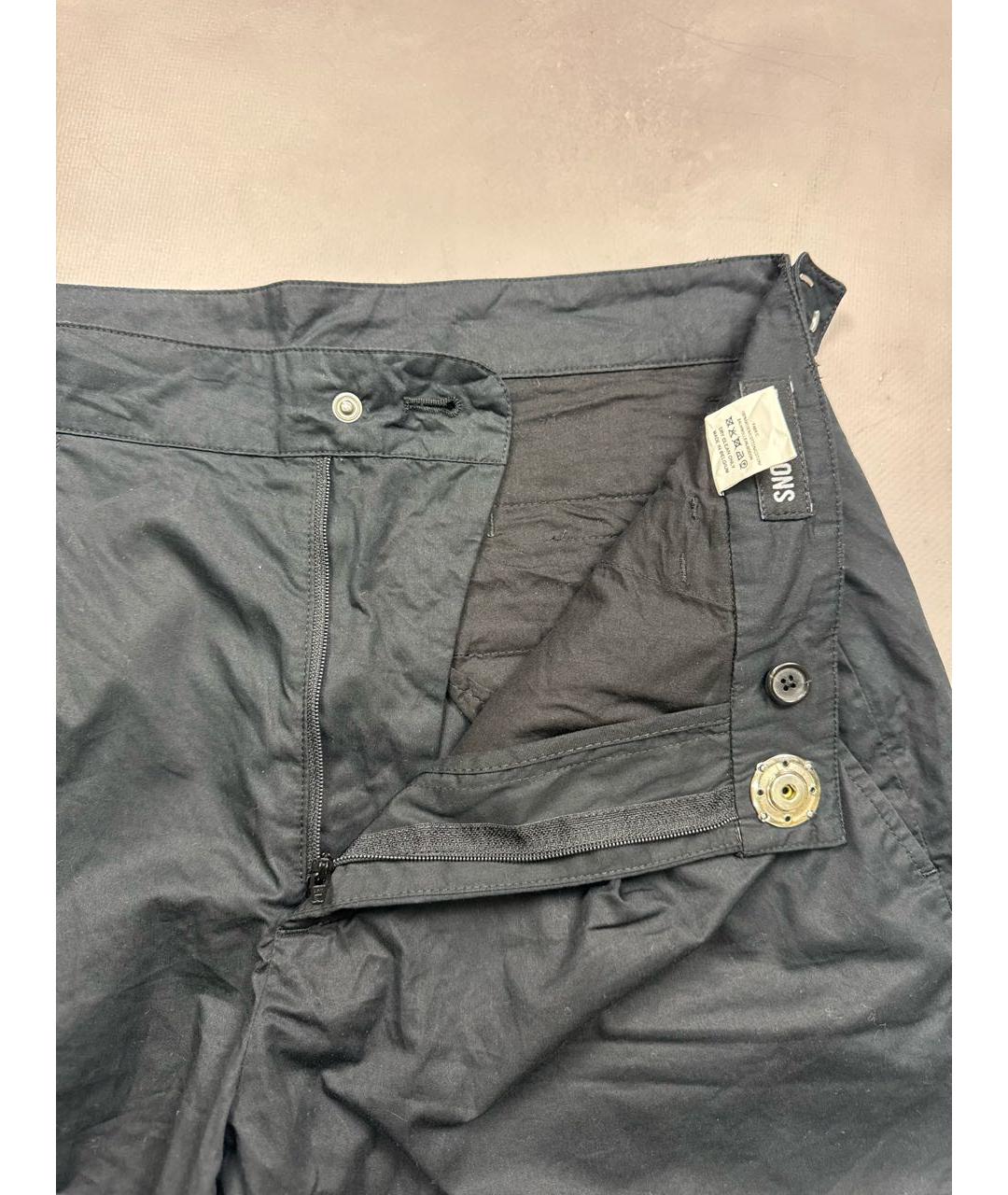 RAF SIMONS Черные хлопковые шорты, фото 6