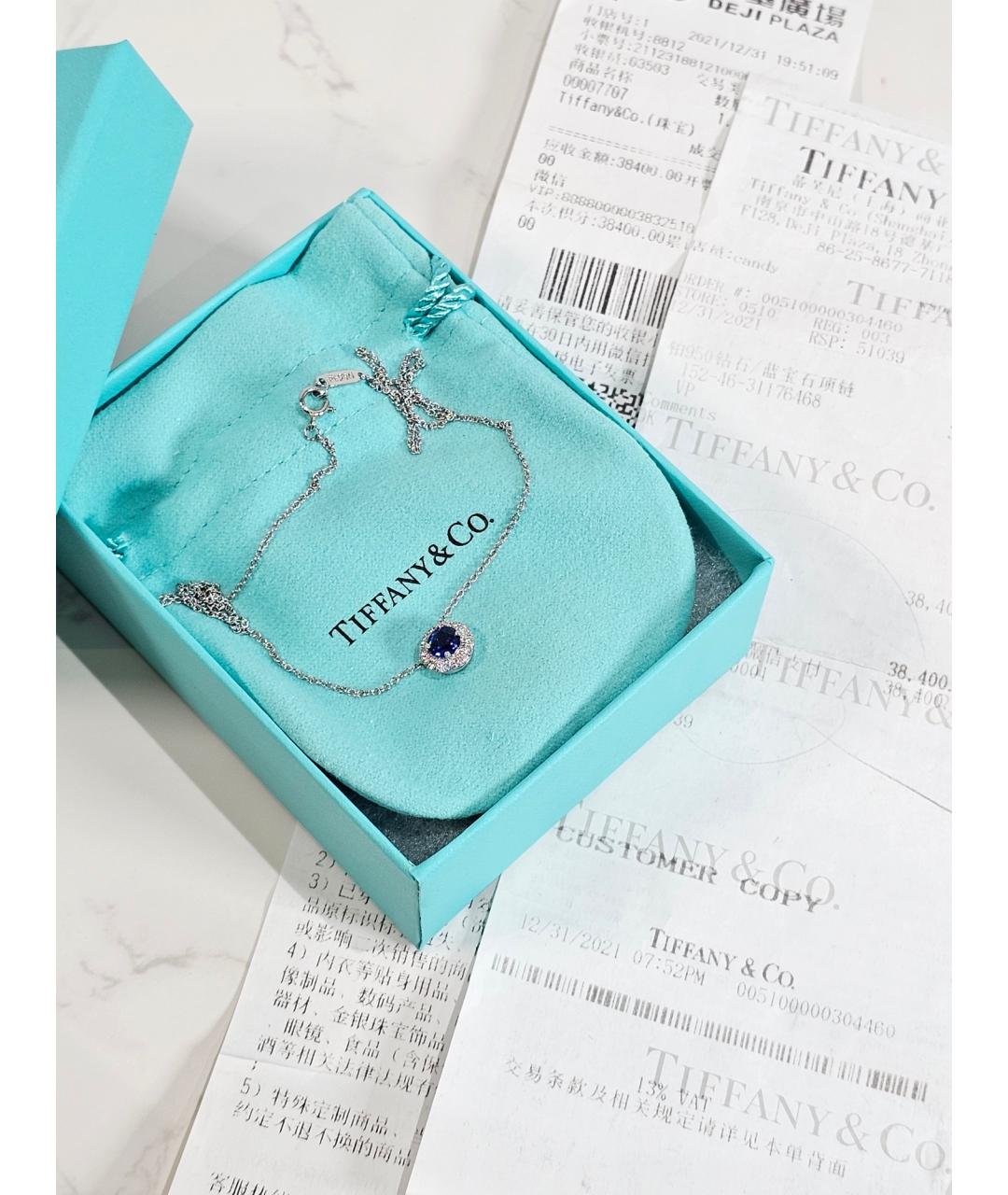 TIFFANY&CO Серебряная платиновая подвеска, фото 2