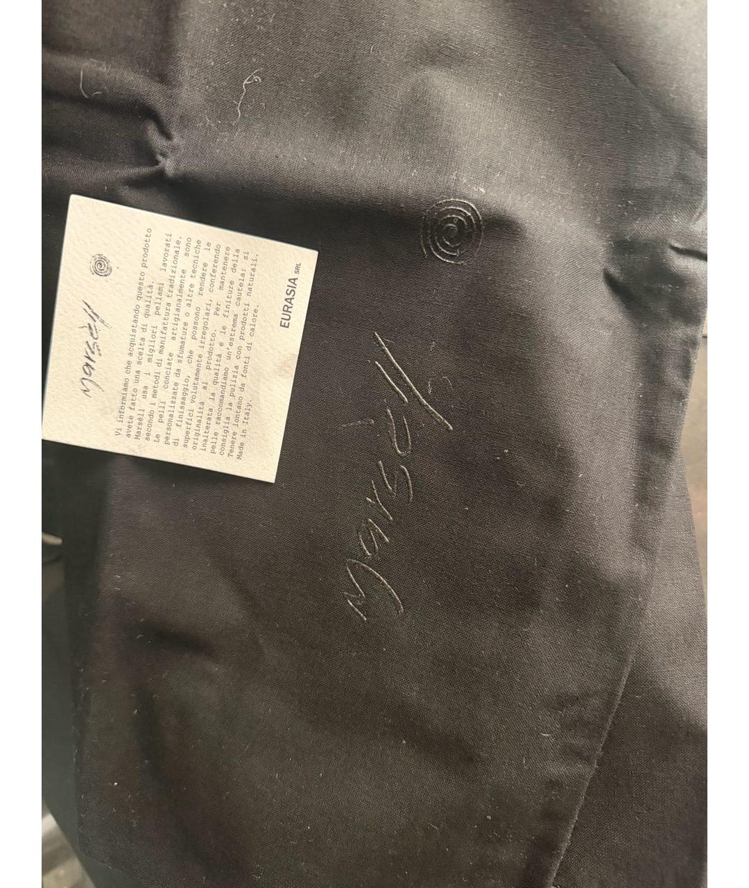 MARSELL Черные кожаные сандалии, фото 7