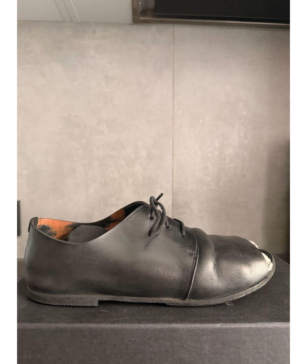 MARSELL Черные кожаные сандалии, фото 9