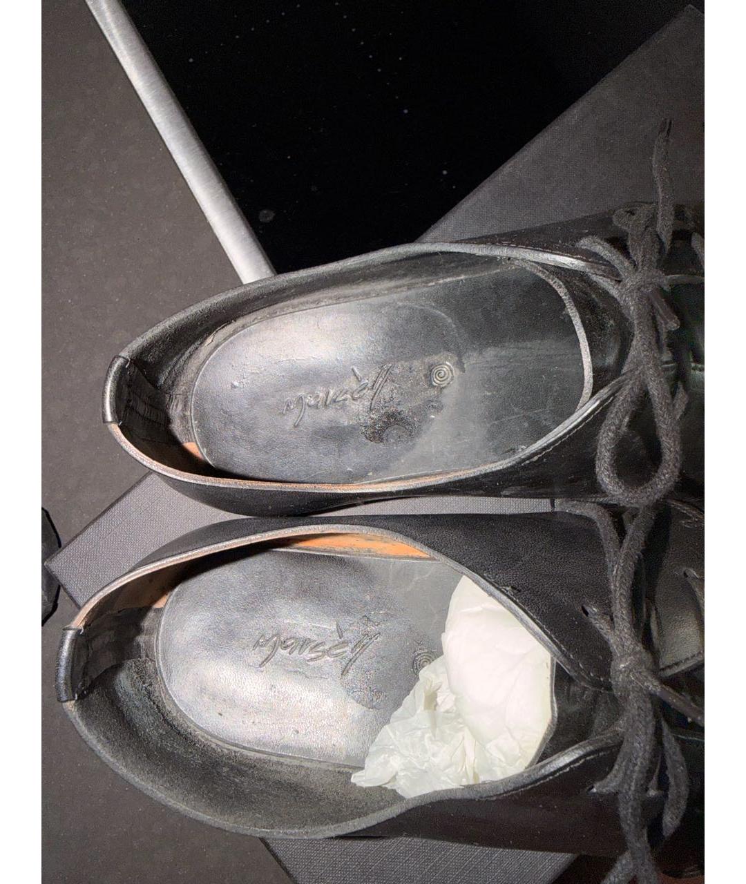 MARSELL Черные кожаные сандалии, фото 5